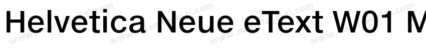 Helvetica Neue eText W01 Md Regular字体转换